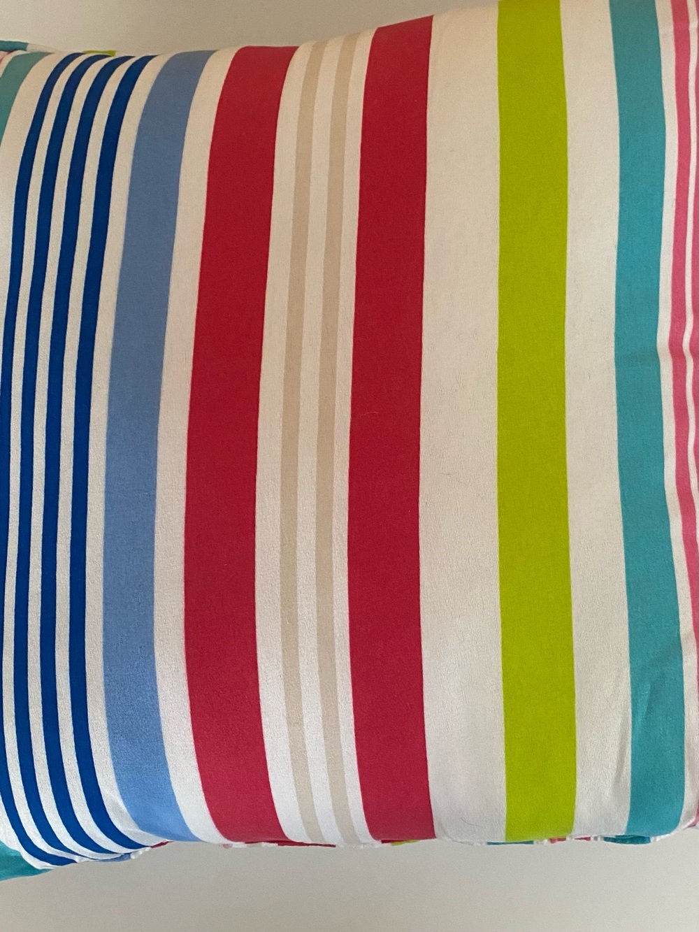 Colorful Flip Flop Throw Pillow Striped Back Coastal Beach Decor Accent Pillow - Picture 7 of 8